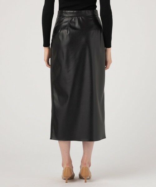 TOMORROWLAND / トゥモローランド ロング・マキシ丈スカート | レザーライククロス ラップマキシスカート | 詳細5