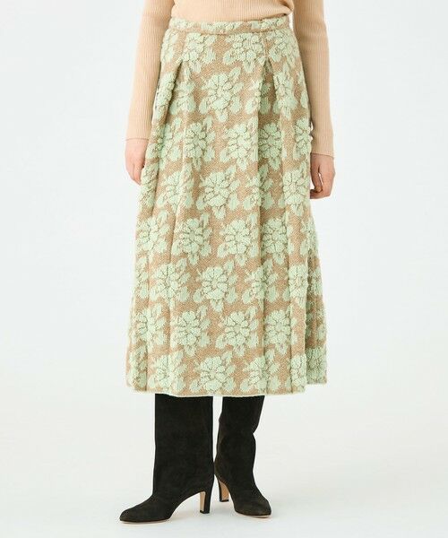 TOMORROWLAND / トゥモローランド ミニ・ひざ丈スカート | Yasmin タックフレアスカート | 詳細3