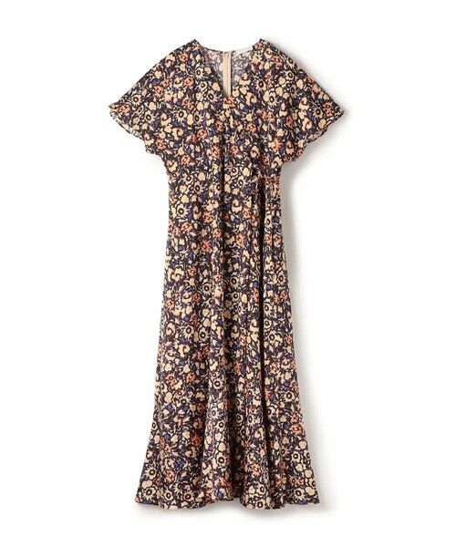 新品同様試着のみ⭐︎セブンテン⭐︎フラワープリント　カシュクールワンピース⭐︎ピンクM フラワープリントカシュクールワンピース(ピンク) - seventen