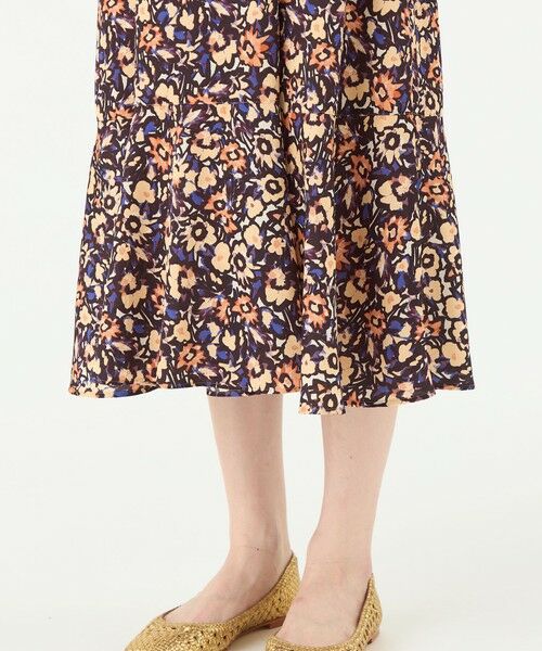 自由区　マラケシュフラワープリントワンピース ⭐︎未使用　美品⭐︎ カタログ掲載・洗える】マラケシュフラワープリント ワンピース