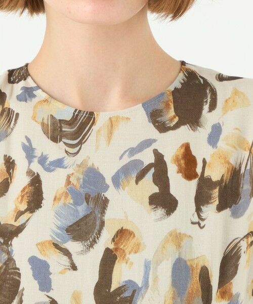 ドロップシェルプリント ティアードワンピース （ロング・マキシ