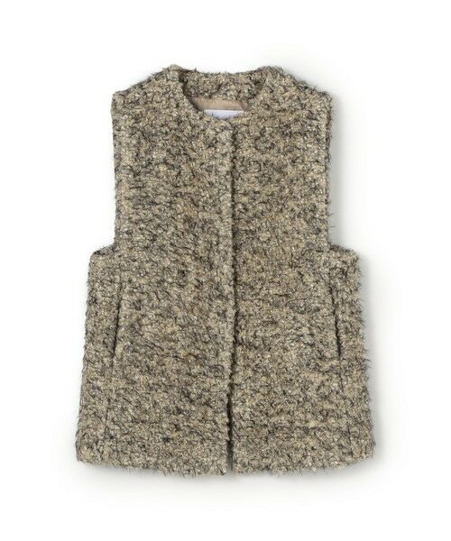 TOMORROWLAND/トゥモローランド Kate クルーネックジレ 45 ベージュ系 36(9号)