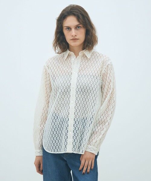 TOMORROWLAND / トゥモローランド シャツ・ブラウス（半袖以外） | フロッキーレース レギュラーカラーシャツ | 詳細2