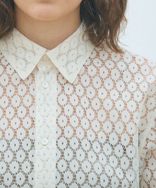 TOMORROWLAND / トゥモローランド シャツ・ブラウス（半袖以外） | フロッキーレース レギュラーカラーシャツ | 詳細5