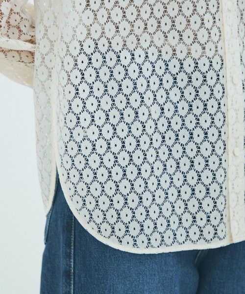 TOMORROWLAND / トゥモローランド シャツ・ブラウス（半袖以外） | フロッキーレース レギュラーカラーシャツ | 詳細7