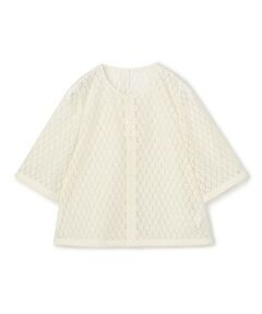 TOMORROWLAND / トゥモローランド シャツ・ブラウス | フロッキーレース ハーフスリーブブラウス