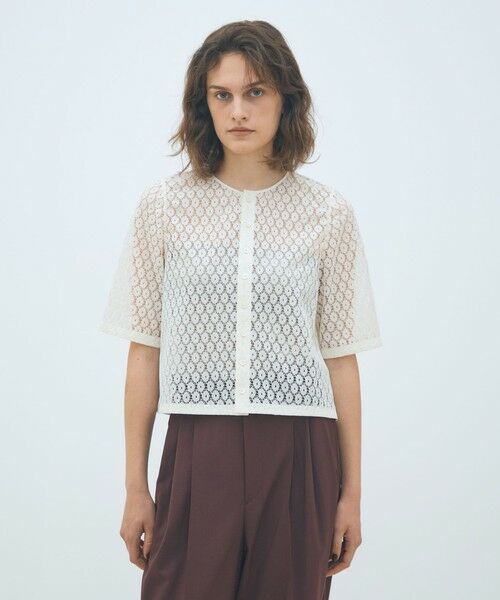 TOMORROWLAND / トゥモローランド シャツ・ブラウス | フロッキーレース ハーフスリーブブラウス | 詳細2