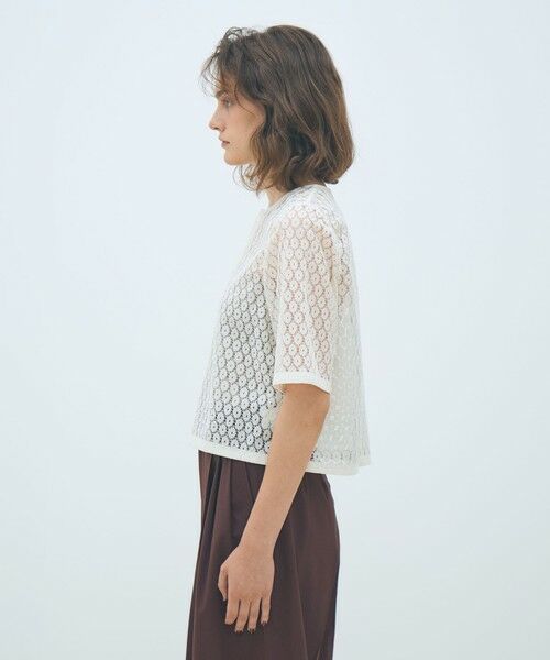 TOMORROWLAND / トゥモローランド シャツ・ブラウス | フロッキーレース ハーフスリーブブラウス | 詳細3