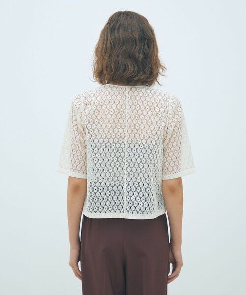 TOMORROWLAND / トゥモローランド シャツ・ブラウス | フロッキーレース ハーフスリーブブラウス | 詳細4