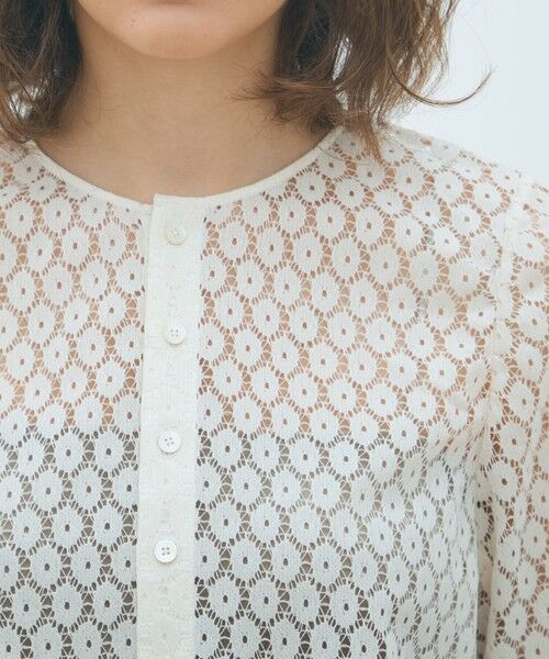 TOMORROWLAND / トゥモローランド シャツ・ブラウス | フロッキーレース ハーフスリーブブラウス | 詳細5