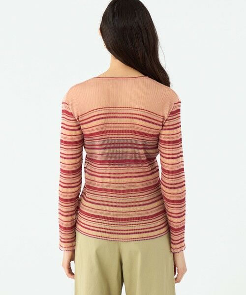 TOMORROWLAND / トゥモローランド カーディガン・ボレロ | シアーボーダー クルーネックカーディガン | 詳細4