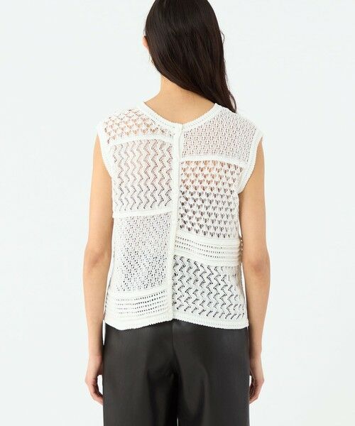 TOMORROWLAND / トゥモローランド ニット・セーター | レーシーギマ スリーブレスプルオーバー | 詳細4