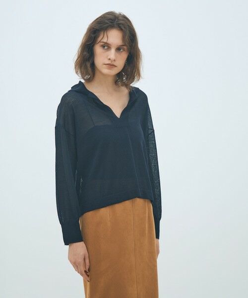 TOMORROWLAND / トゥモローランド ニット・セーター | シアーウールブレンド スキッパープルオーバー | 詳細2