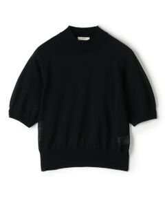 TOMORROWLAND / トゥモローランド ニット・セーター | シアーウールブレンド ハーフスリーブプルオーバー