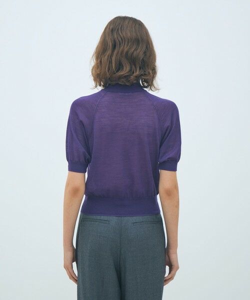 TOMORROWLAND / トゥモローランド ニット・セーター | シアーウールブレンド ハーフスリーブプルオーバー | 詳細4