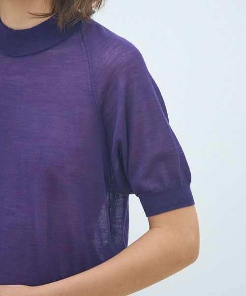 TOMORROWLAND / トゥモローランド ニット・セーター | シアーウールブレンド ハーフスリーブプルオーバー | 詳細6