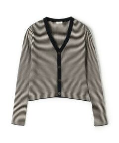 TOMORROWLAND / トゥモローランド カーディガン・ボレロ | コットンリブ Vネックカーディガン