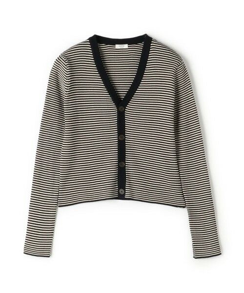 TOMORROWLAND / トゥモローランド カーディガン・ボレロ | コットンリブ Vネックカーディガン(68 ネイビー系)