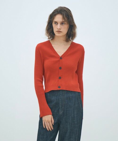 TOMORROWLAND / トゥモローランド カーディガン・ボレロ | コットンリブ Vネックカーディガン | 詳細2