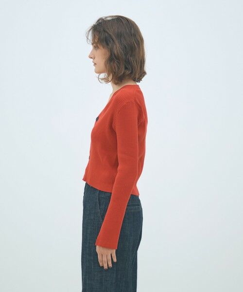 TOMORROWLAND / トゥモローランド カーディガン・ボレロ | コットンリブ Vネックカーディガン | 詳細3