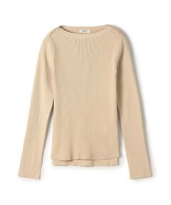 TOMORROWLAND / トゥモローランド ニット・セーター | コットンリブ ボートネックプルオーバー