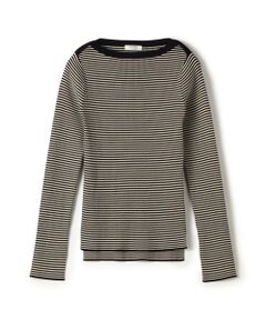 TOMORROWLAND / トゥモローランド ニット・セーター | コットンリブ ボートネックプルオーバー