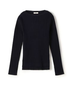 TOMORROWLAND / トゥモローランド ニット・セーター | コットンリブ ボートネックプルオーバー