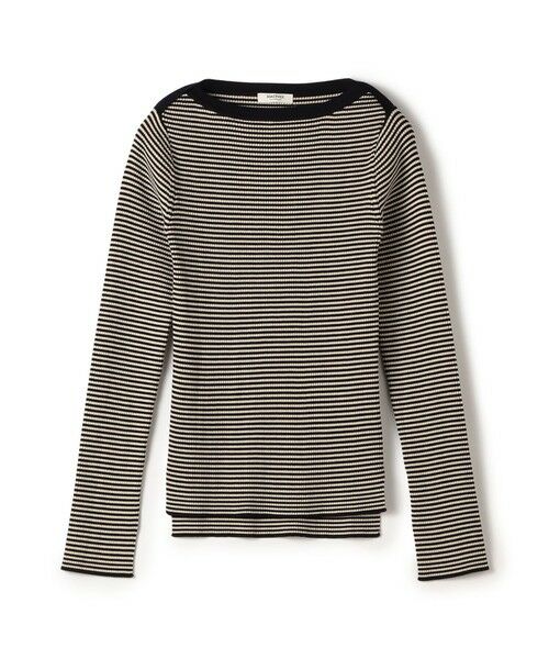 TOMORROWLAND / トゥモローランド ニット・セーター | コットンリブ ボートネックプルオーバー(68 ネイビー系)