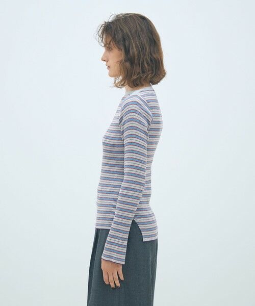 TOMORROWLAND / トゥモローランド ニット・セーター | コットンリブ ボートネックプルオーバー | 詳細3