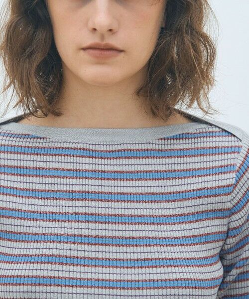 TOMORROWLAND / トゥモローランド ニット・セーター | コットンリブ ボートネックプルオーバー | 詳細5
