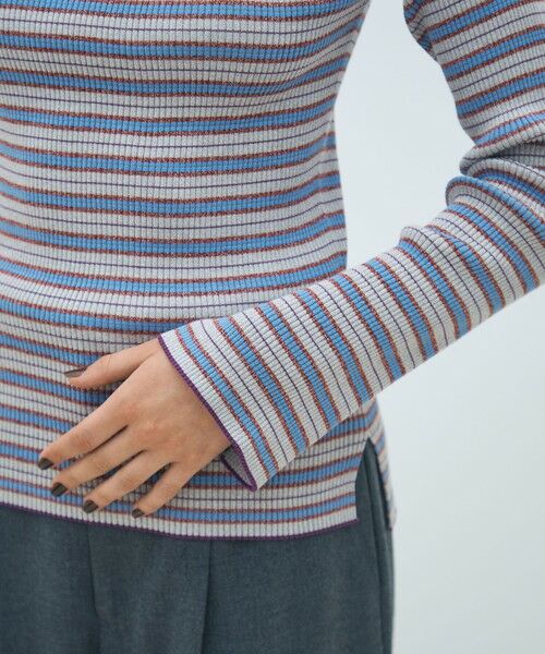 TOMORROWLAND / トゥモローランド ニット・セーター | コットンリブ ボートネックプルオーバー | 詳細6