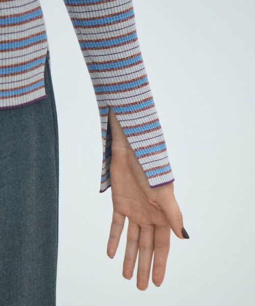 TOMORROWLAND / トゥモローランド ニット・セーター | コットンリブ ボートネックプルオーバー | 詳細7