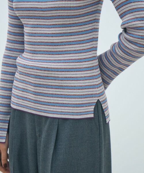 TOMORROWLAND / トゥモローランド ニット・セーター | コットンリブ ボートネックプルオーバー | 詳細8