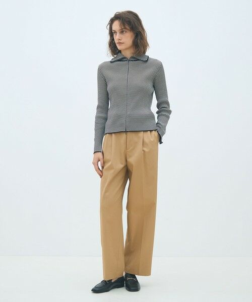 TOMORROWLAND / トゥモローランド カーディガン・ボレロ | コットンリブ ジップアップカーディガン | 詳細1