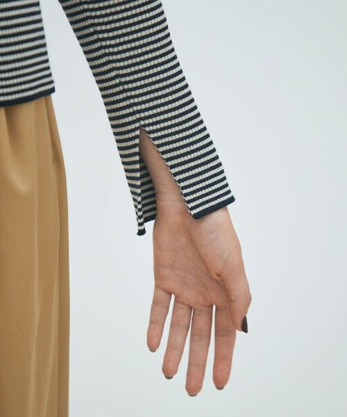 TOMORROWLAND / トゥモローランド カーディガン・ボレロ | コットンリブ ジップアップカーディガン | 詳細7