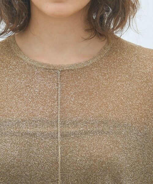 TOMORROWLAND / トゥモローランド ミニ丈・ひざ丈ワンピース | シアーラメ ノースリーブワンピース | 詳細5