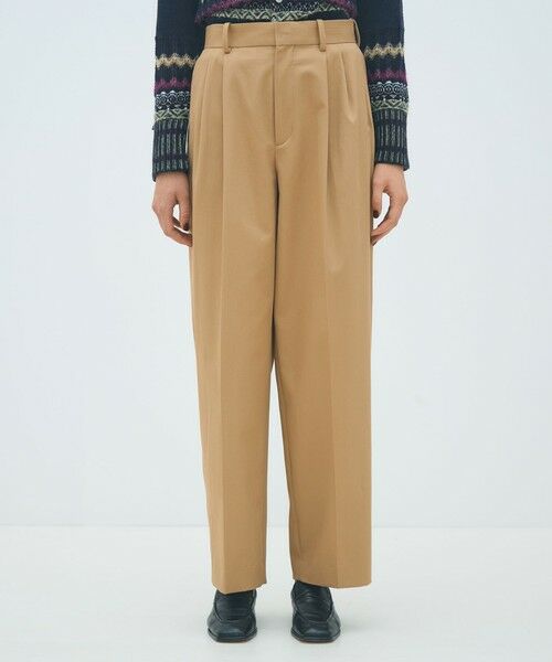 TOMORROWLAND / トゥモローランド チノ・ワークパンツ | コットンチノ タックストレートパンツ | 詳細2