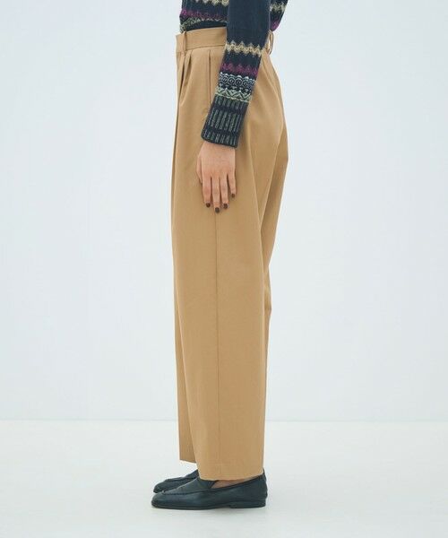 TOMORROWLAND / トゥモローランド チノ・ワークパンツ | コットンチノ タックストレートパンツ | 詳細3