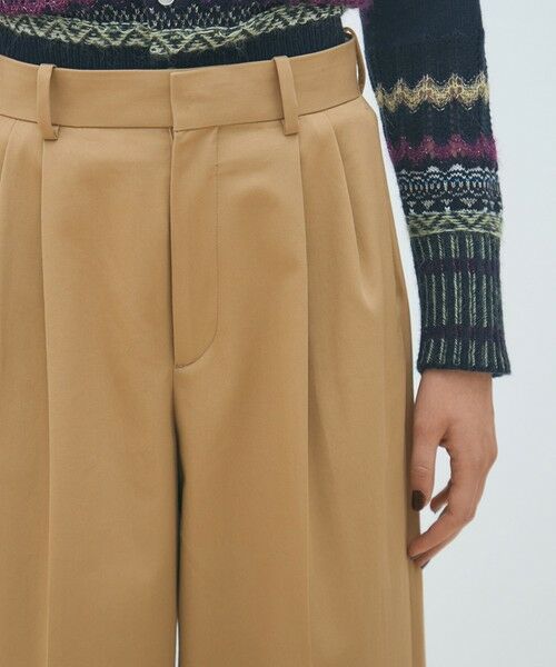 TOMORROWLAND / トゥモローランド チノ・ワークパンツ | コットンチノ タックストレートパンツ | 詳細5