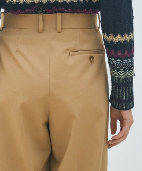 TOMORROWLAND / トゥモローランド チノ・ワークパンツ | コットンチノ タックストレートパンツ | 詳細6