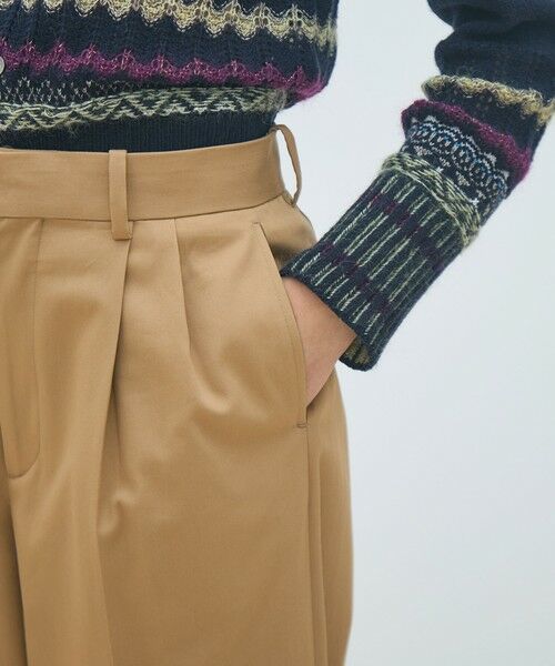 TOMORROWLAND / トゥモローランド チノ・ワークパンツ | コットンチノ タックストレートパンツ | 詳細7