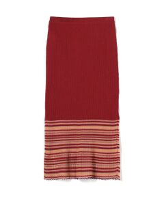 TOMORROWLAND / トゥモローランド ミニ・ひざ丈スカート | シアーボーダー マーメイドスカート