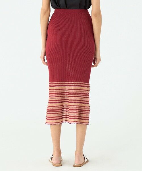 TOMORROWLAND / トゥモローランド ミニ・ひざ丈スカート | シアーボーダー マーメイドスカート | 詳細4