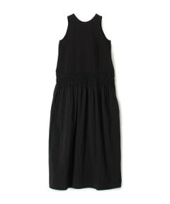 TOMORROWLAND / トゥモローランド ロング・マキシ丈ワンピース | マテリアルコンビ ギャザーマキシワンピース