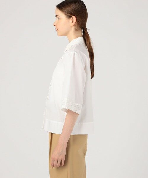 TOMORROWLAND / トゥモローランド シャツ・ブラウス | スクエアドットエンブロイダリー ハーフスリーブブラウス | 詳細3