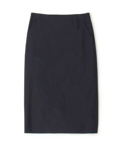 TOMORROWLAND / トゥモローランド ミニ・ひざ丈スカート | ウールシャドーストライプ タイトスカート