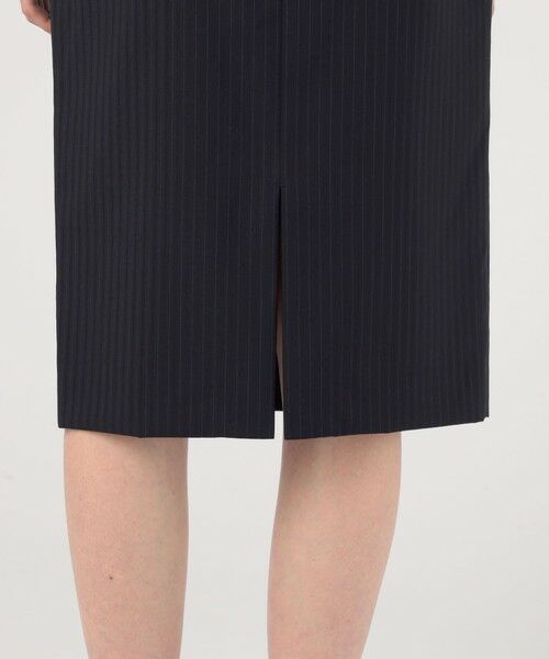 TOMORROWLAND / トゥモローランド ミニ・ひざ丈スカート | ウールシャドーストライプ タイトスカート | 詳細9