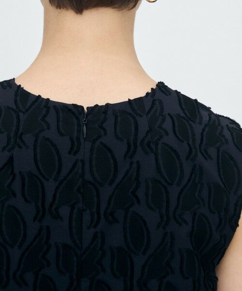 TOMORROWLAND / トゥモローランド ミニ丈・ひざ丈ワンピース | シャイニーカットジャカード Vネックワンピース | 詳細5
