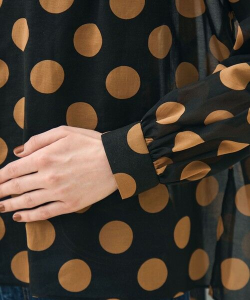 TOMORROWLAND / トゥモローランド シャツ・ブラウス(半袖以外) | イヴェールドットプリント バックリボンブラウス | 詳細7