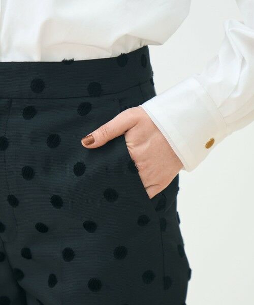 TOMORROWLAND / トゥモローランド その他パンツ | モールポルカドット ベルストレートパンツ | 詳細7